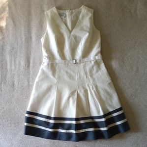 A-line Linen-blend Akris Punto Dress